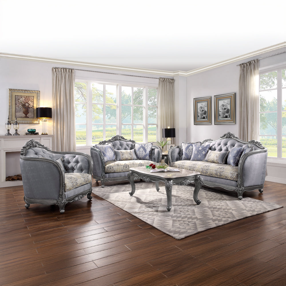 ACME Ariadne End Table – back view – Lusso Furniture Miami