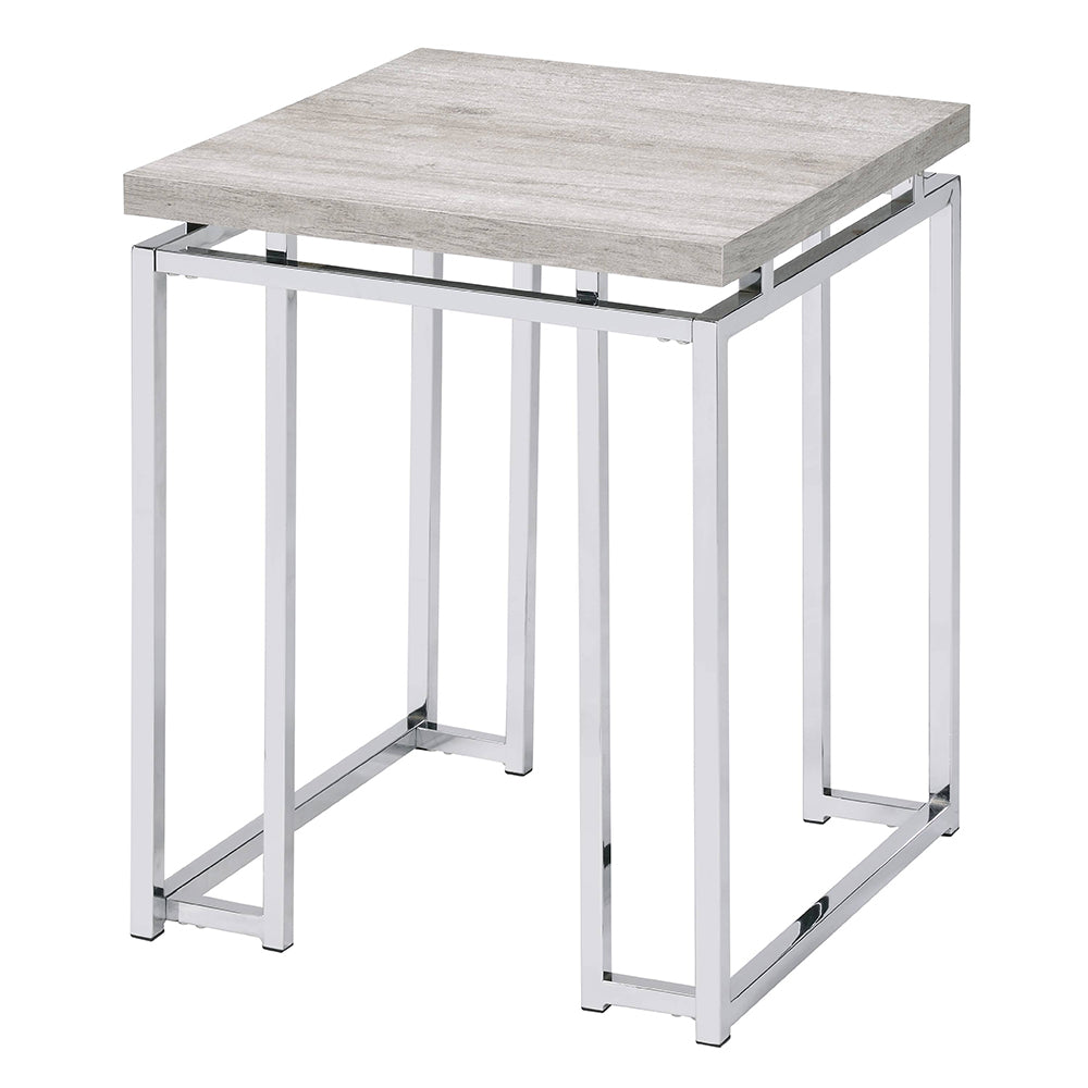ACME Chafik End Table – angle view – Lusso Furniture Miami