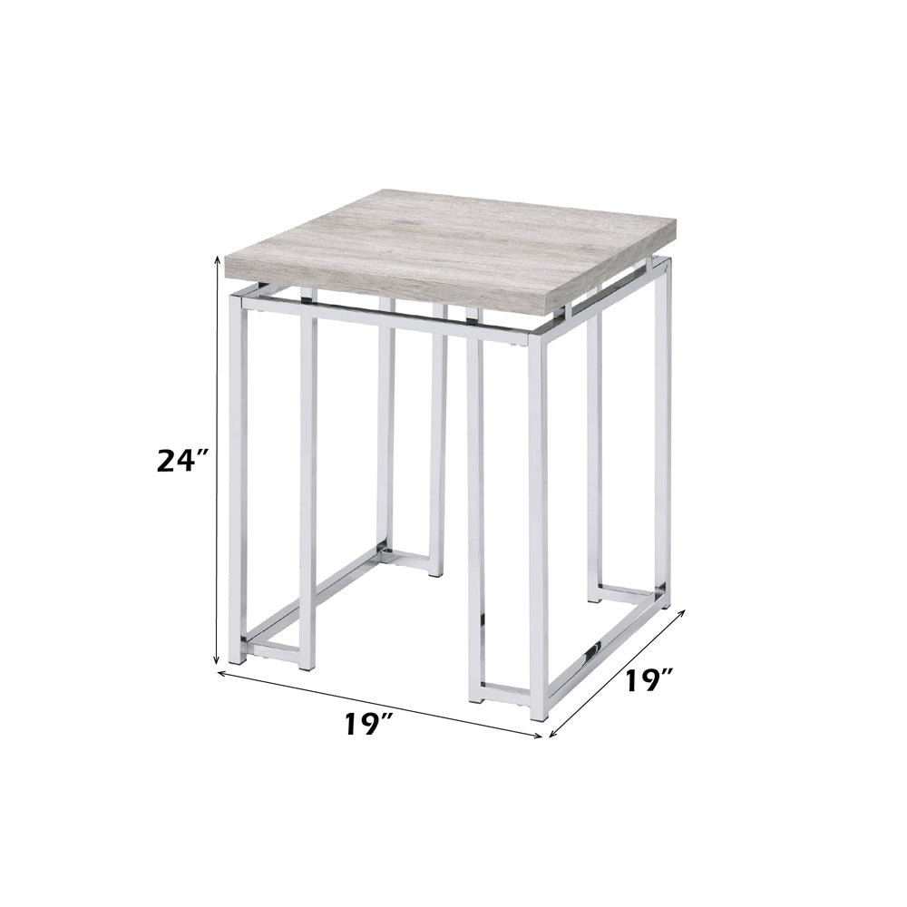 ACME Chafik End Table – top view – Lusso Furniture Miami