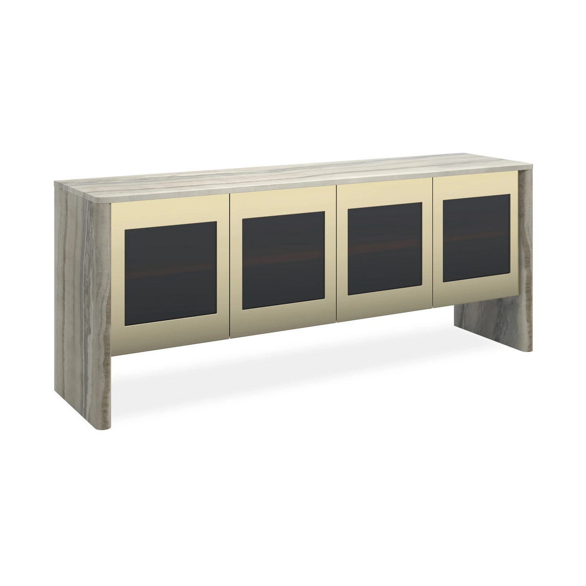 Caracole Sojourn Sideboard – room setting – Lusso Furniture Miami