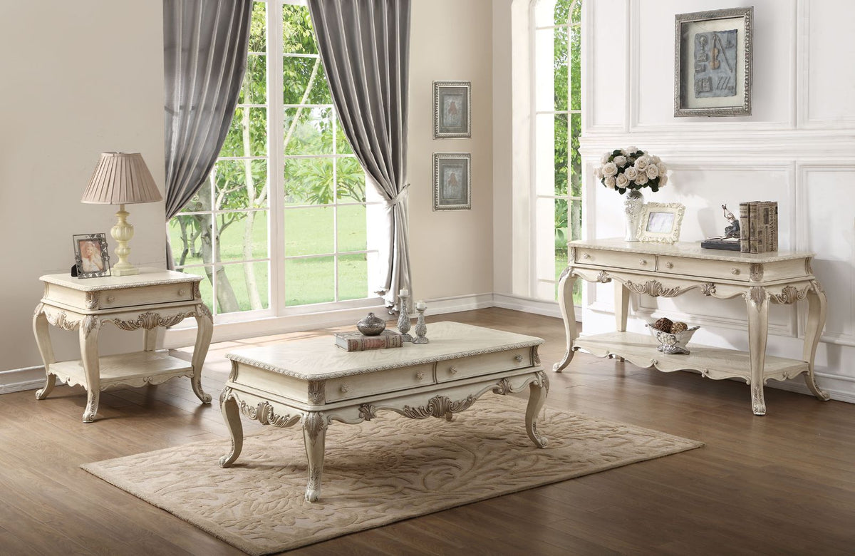 ACME Ragenardus Coffee Table – front view – Lusso Furniture Miami