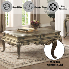 ACME Ragenardus Coffee Table – room setting – Lusso Furniture Miami