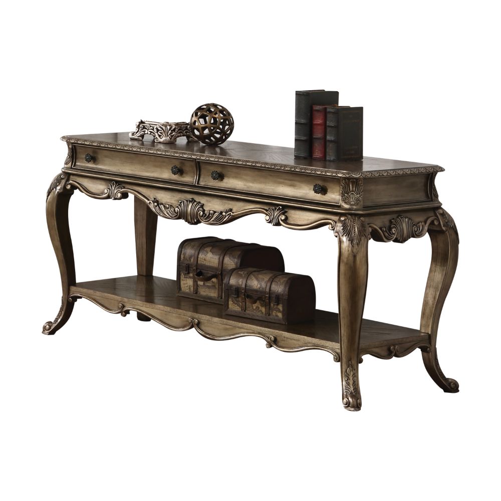ACME Ragenardus Sofa Table – side view – Lusso Furniture Miami