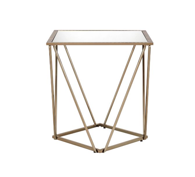 ACME Fogya End Table – angle view – Lusso Furniture Miami