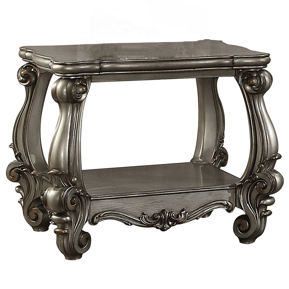 ACME Versailles End Table – angle view – Lusso Furniture Miami