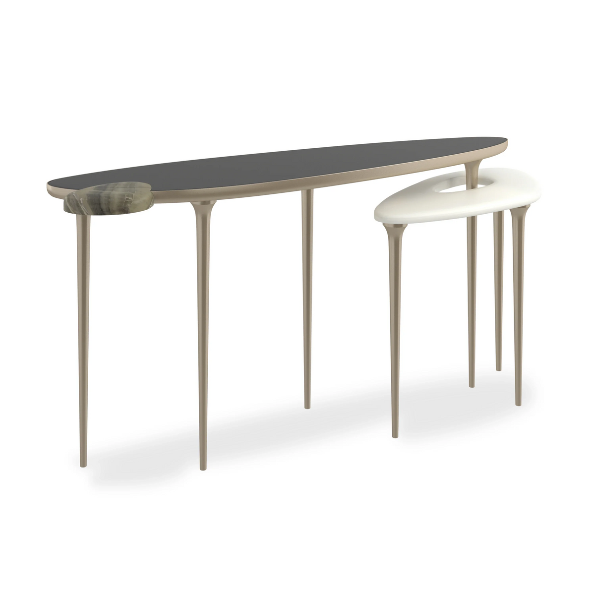 Caracole Echo Console Table – front view – Lusso Furniture Miami