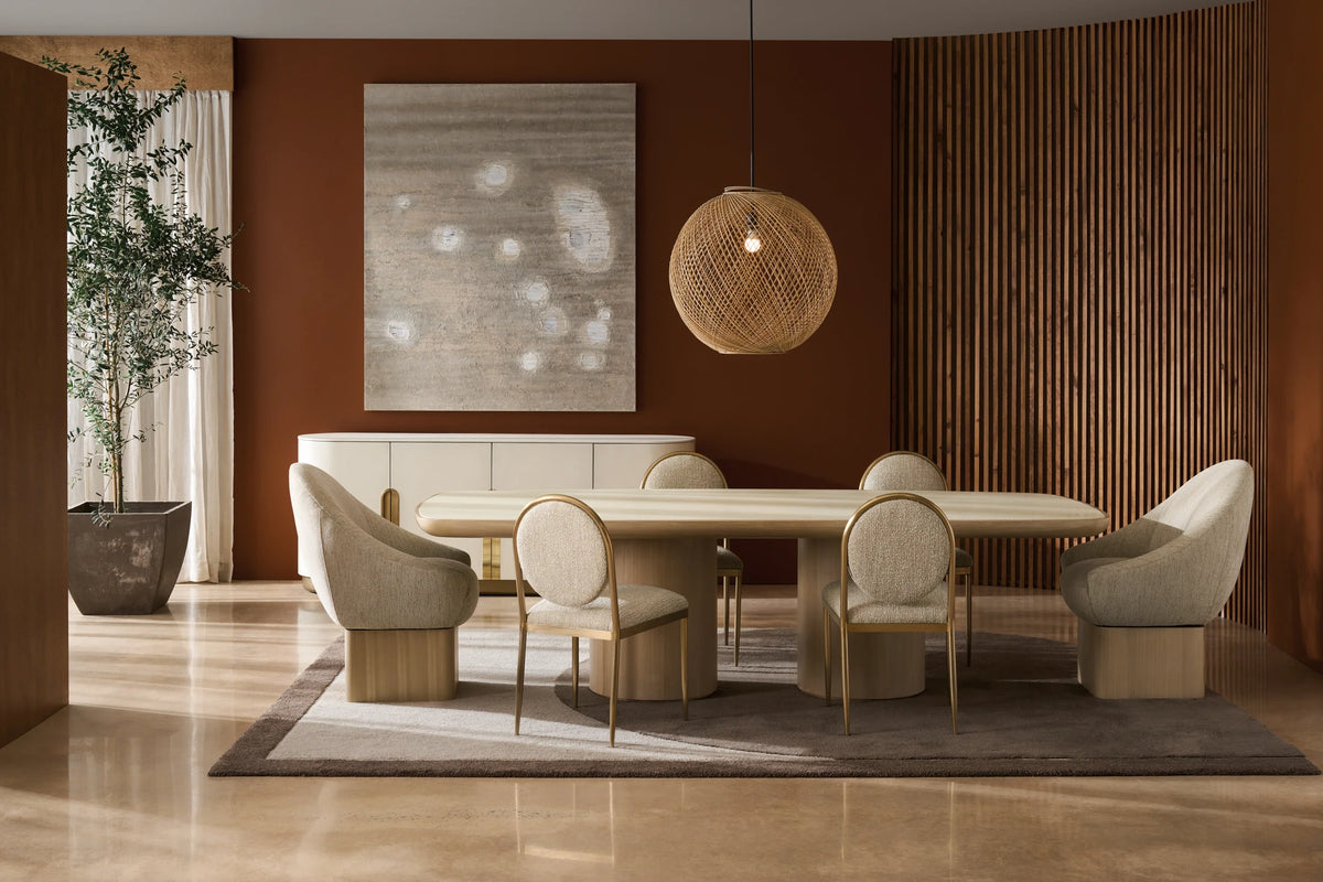 Caracole Capri Dining Chair – angle view – Lusso Furniture Miami