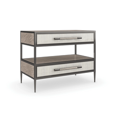 Caracole Dual Impressions Nightstand – back view – Lusso Furniture Miami