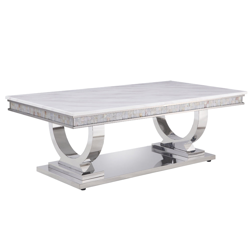 ACME Zander Coffee Table – angle view – Lusso Furniture Miami