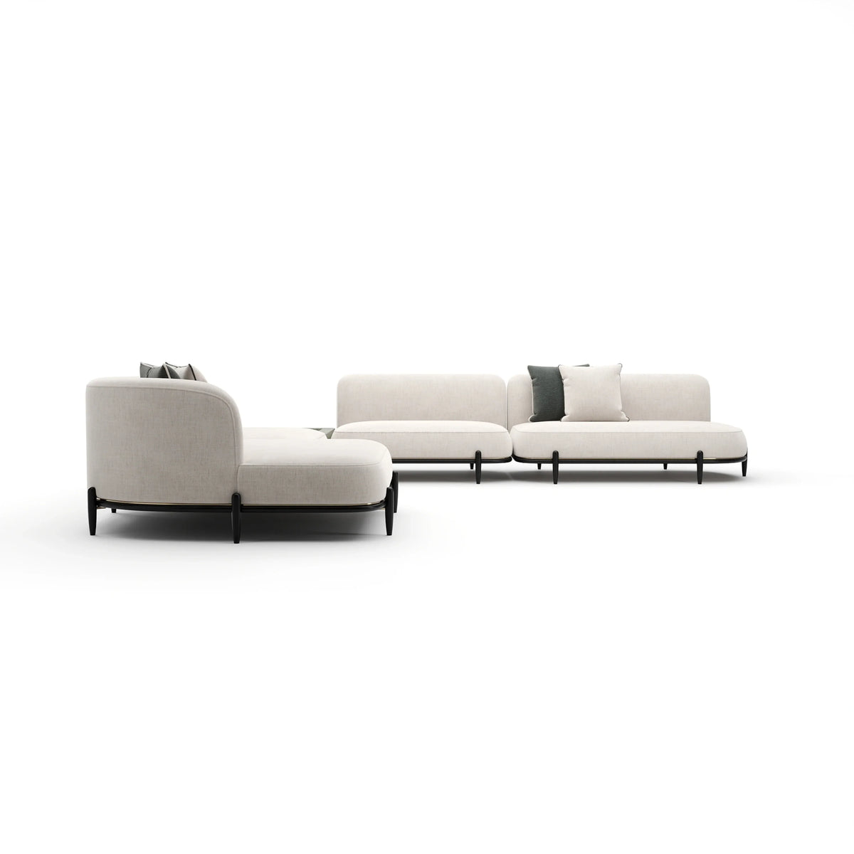 Caracole Madera Sectional – top view – Lusso Furniture Miami