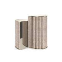 Caracole Hewn Accent Table – back view – Lusso Furniture Miami