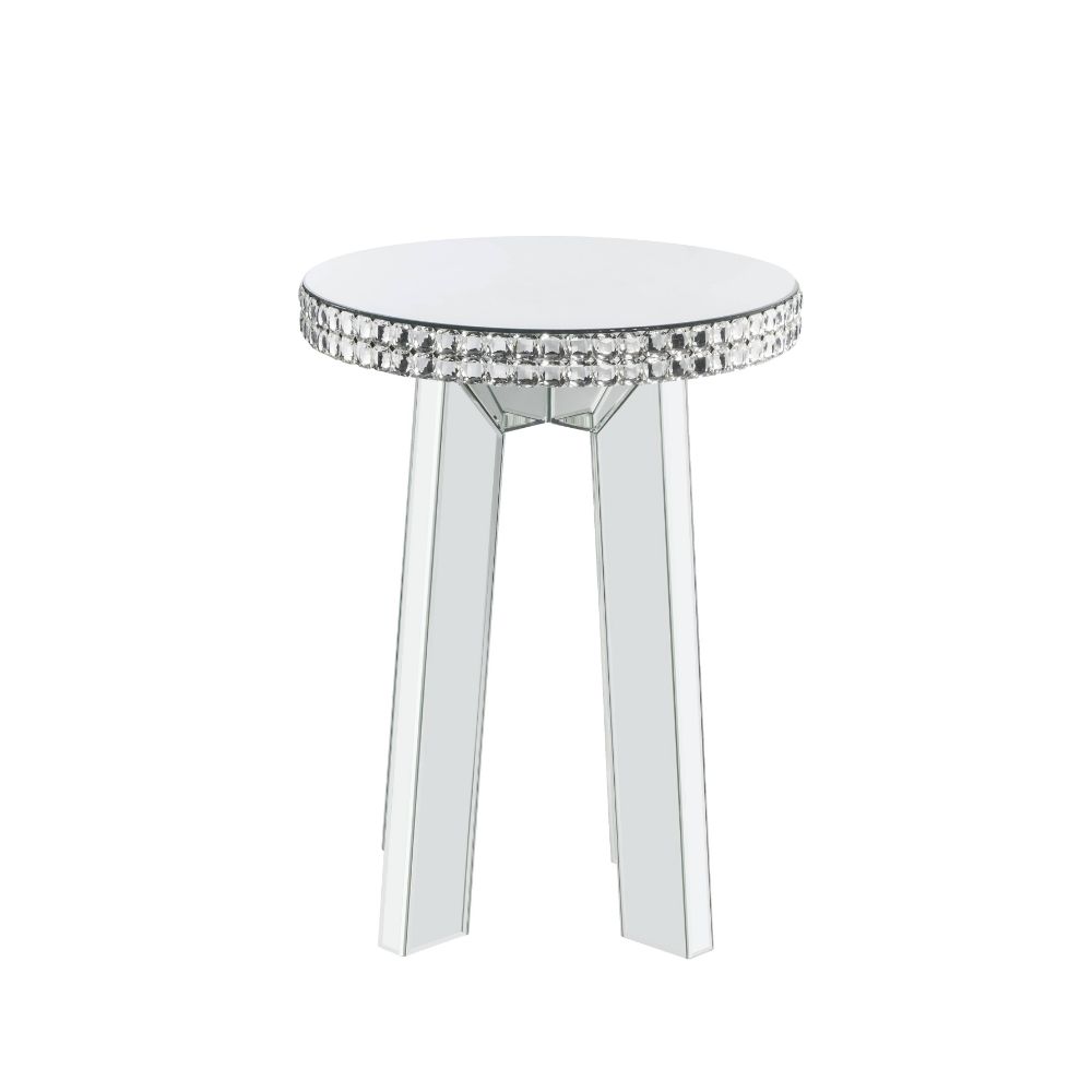 ACME Lotus End Table – angle view – Lusso Furniture Miami