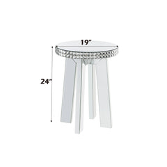 ACME Lotus End Table – side view – Lusso Furniture Miami