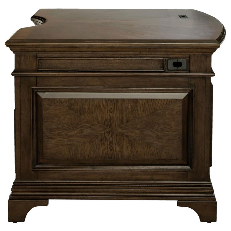 Hartshill 72-inch 7-drawer Executive Desk Burnished Oak-zoom-