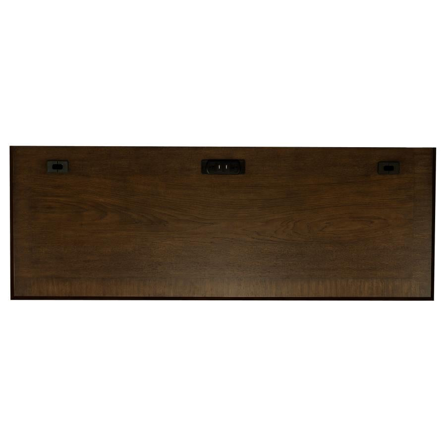 Hartshill 66-inch 5-drawer Credenza Office Desk Burnish Oak-zoom-9