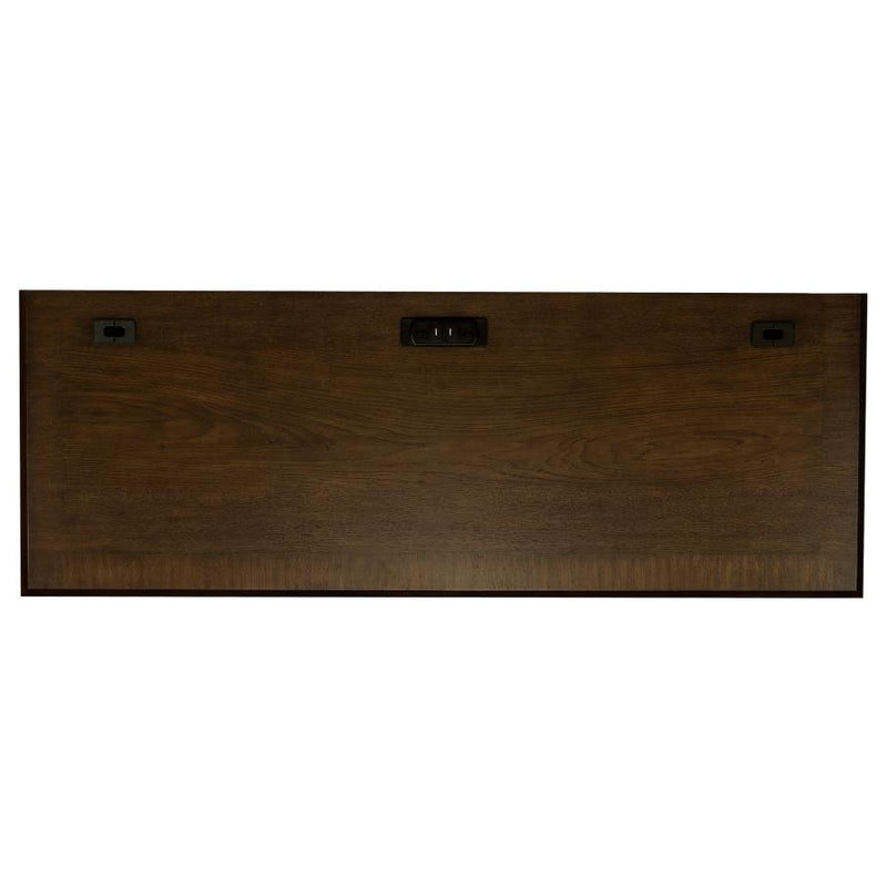 Hartshill 66-inch 5-drawer Credenza Office Desk Burnish Oak-zoom-