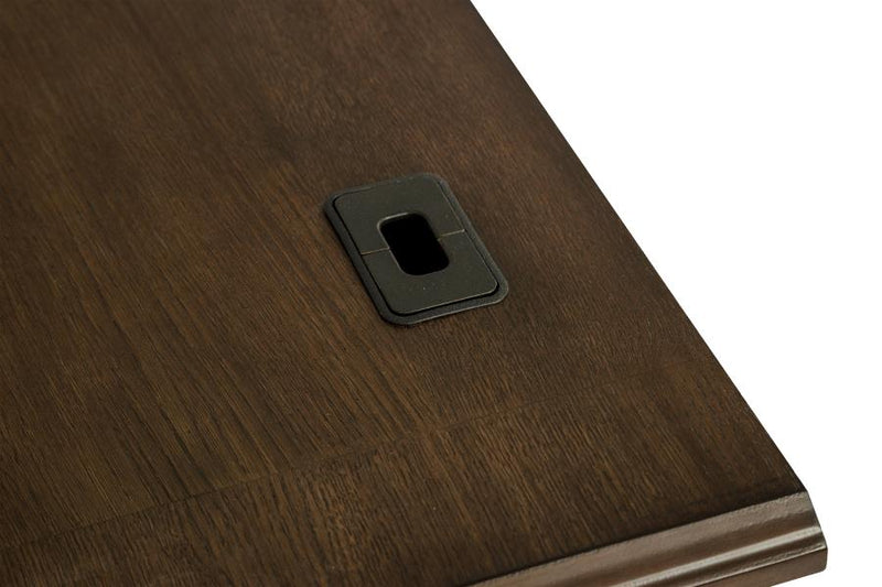 Hartshill 66-inch 5-drawer Credenza Office Desk Burnish Oak-zoom-