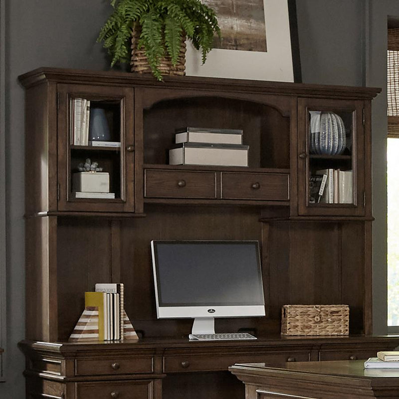 Hartshill 2-door Hutch with Shelves Burnished Oak-zoom-