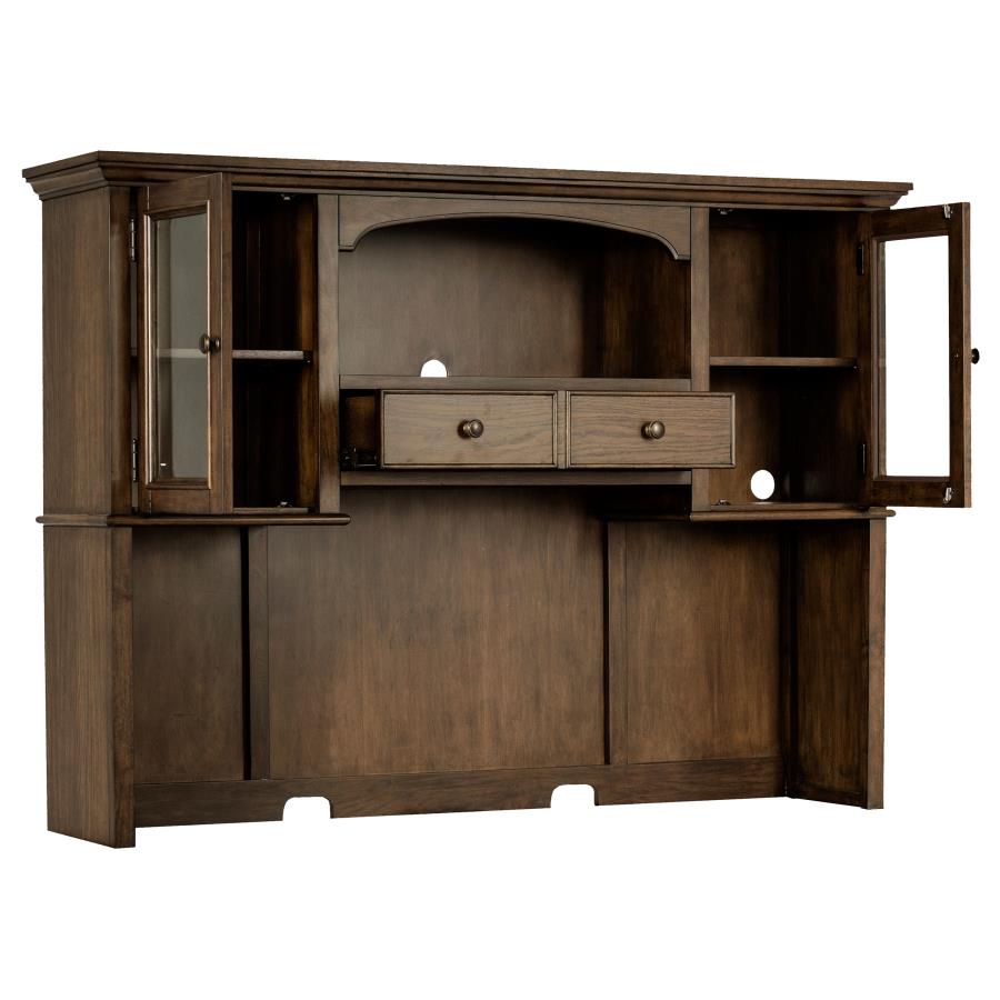 Hartshill 2-door Hutch with Shelves Burnished Oak-zoom-3