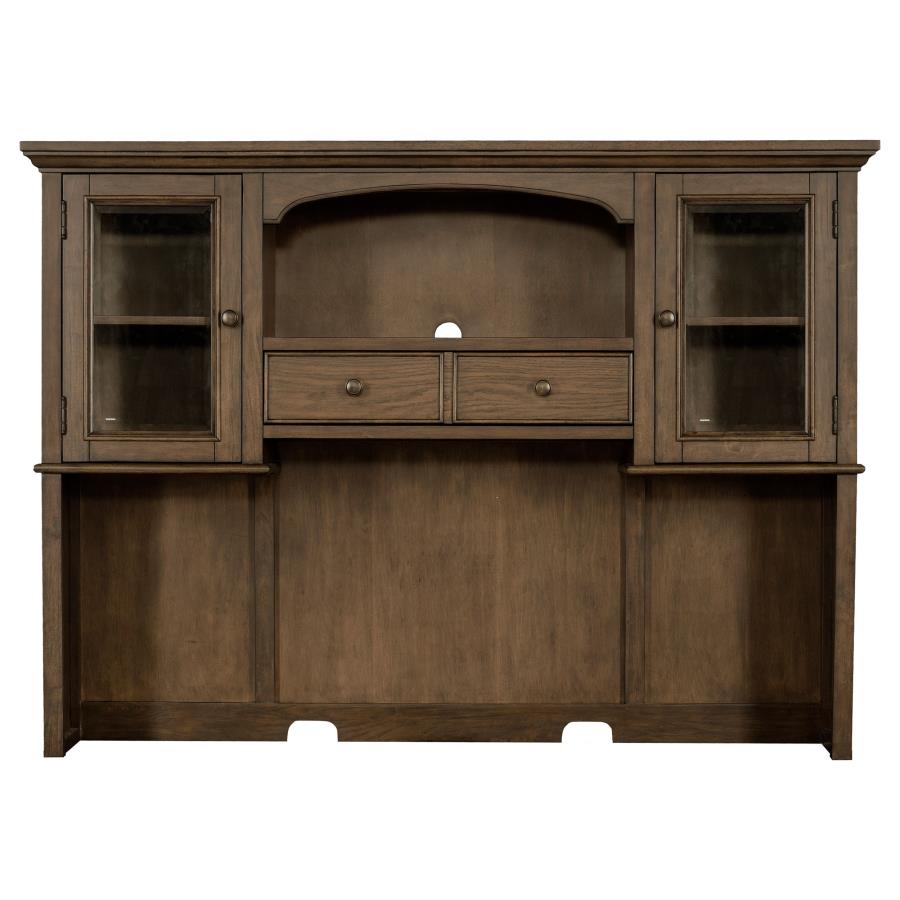 Hartshill 2-door Hutch with Shelves Burnished Oak-zoom-4