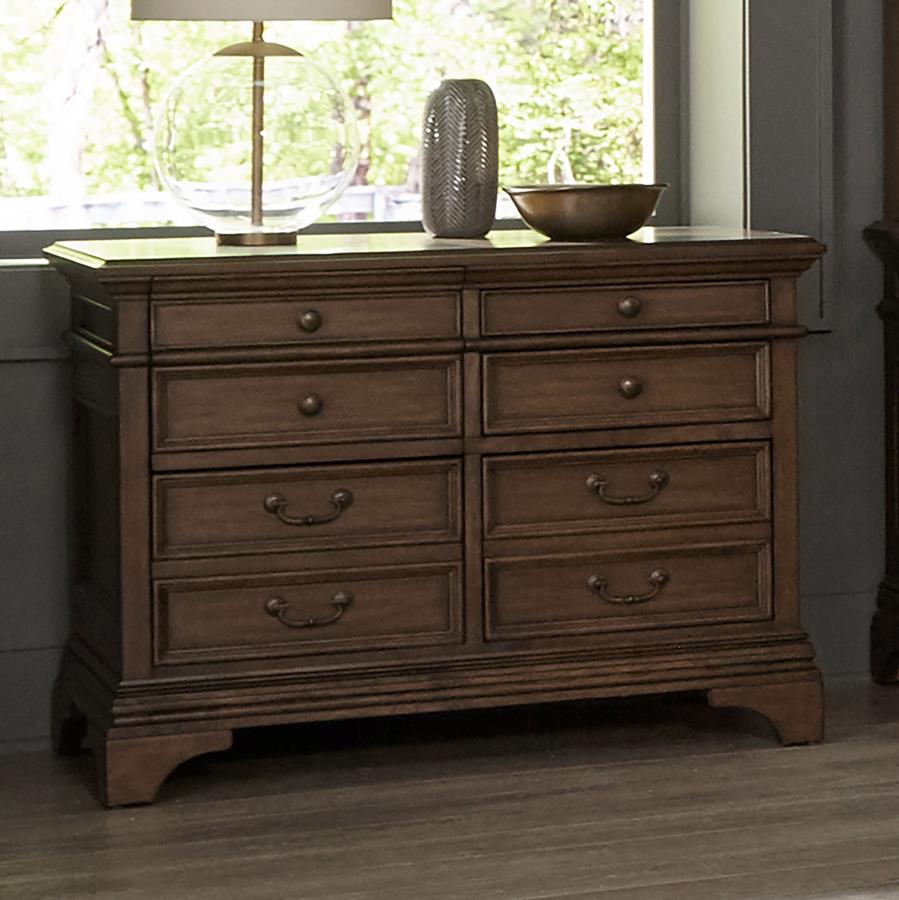 Hartshill 5-drawer Home Office File Cabinet Burnished Oak-2