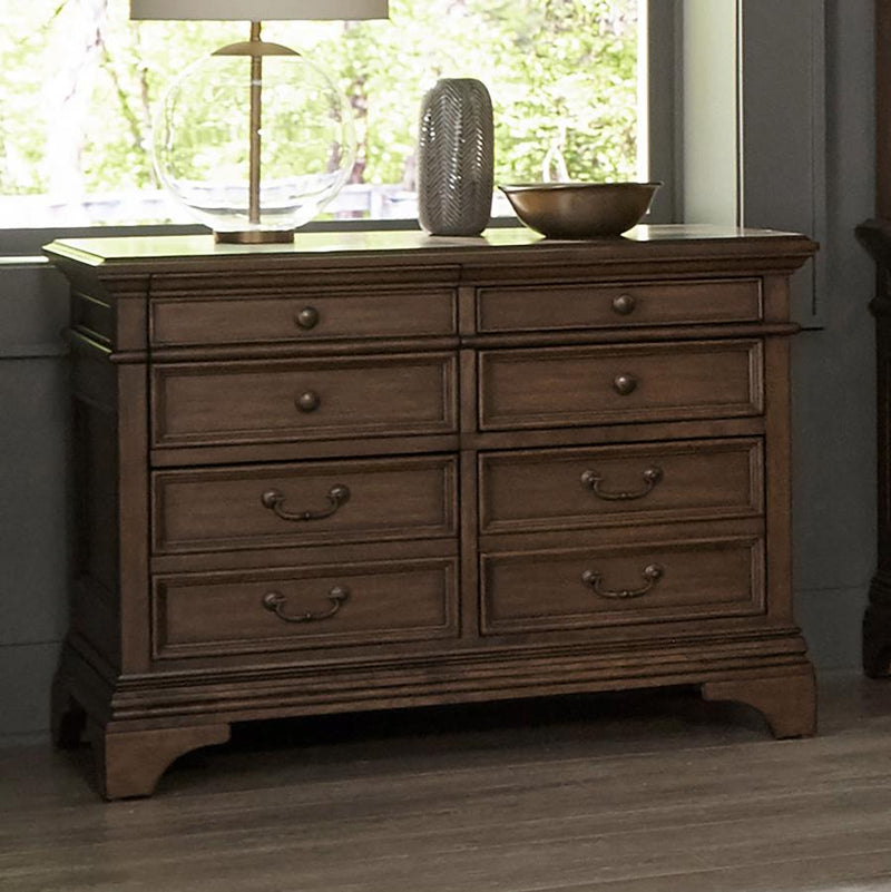 Hartshill 5-drawer Home Office File Cabinet Burnished Oak-zoom-
