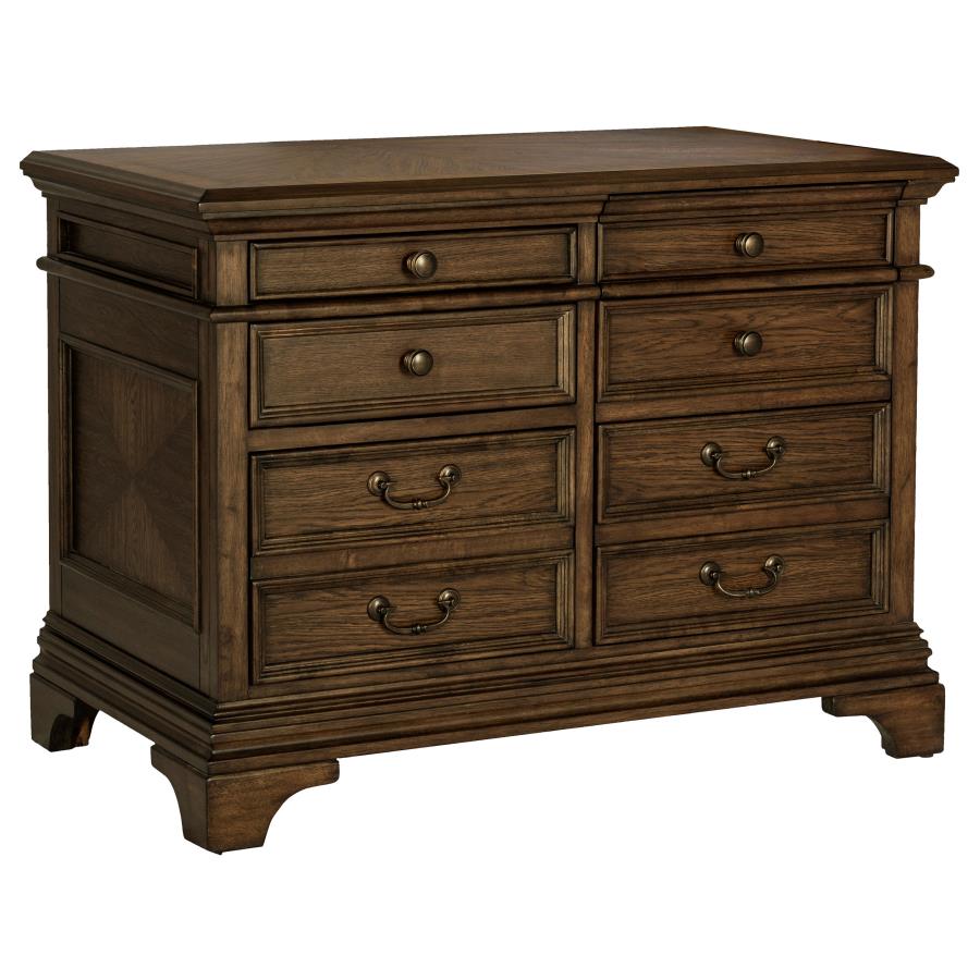 Hartshill 5-drawer Home Office File Cabinet Burnished Oak-zoom-1