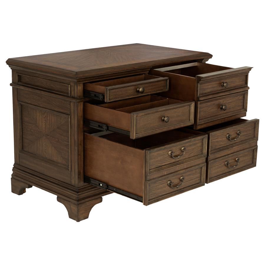 Hartshill 5-drawer Home Office File Cabinet Burnished Oak-zoom-3
