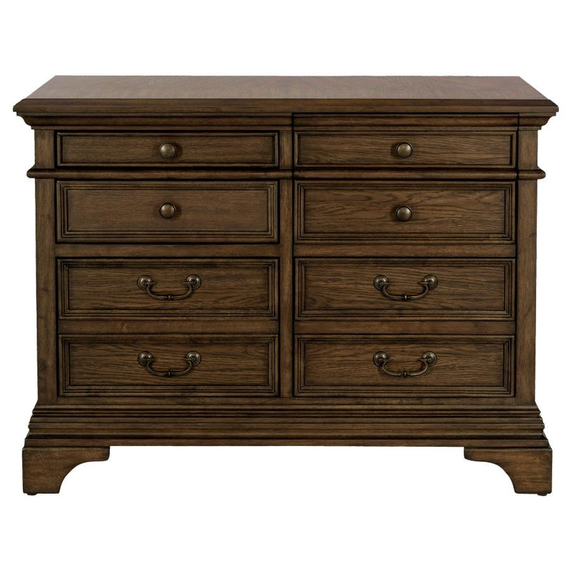 Hartshill 5-drawer Home Office File Cabinet Burnished Oak-zoom-