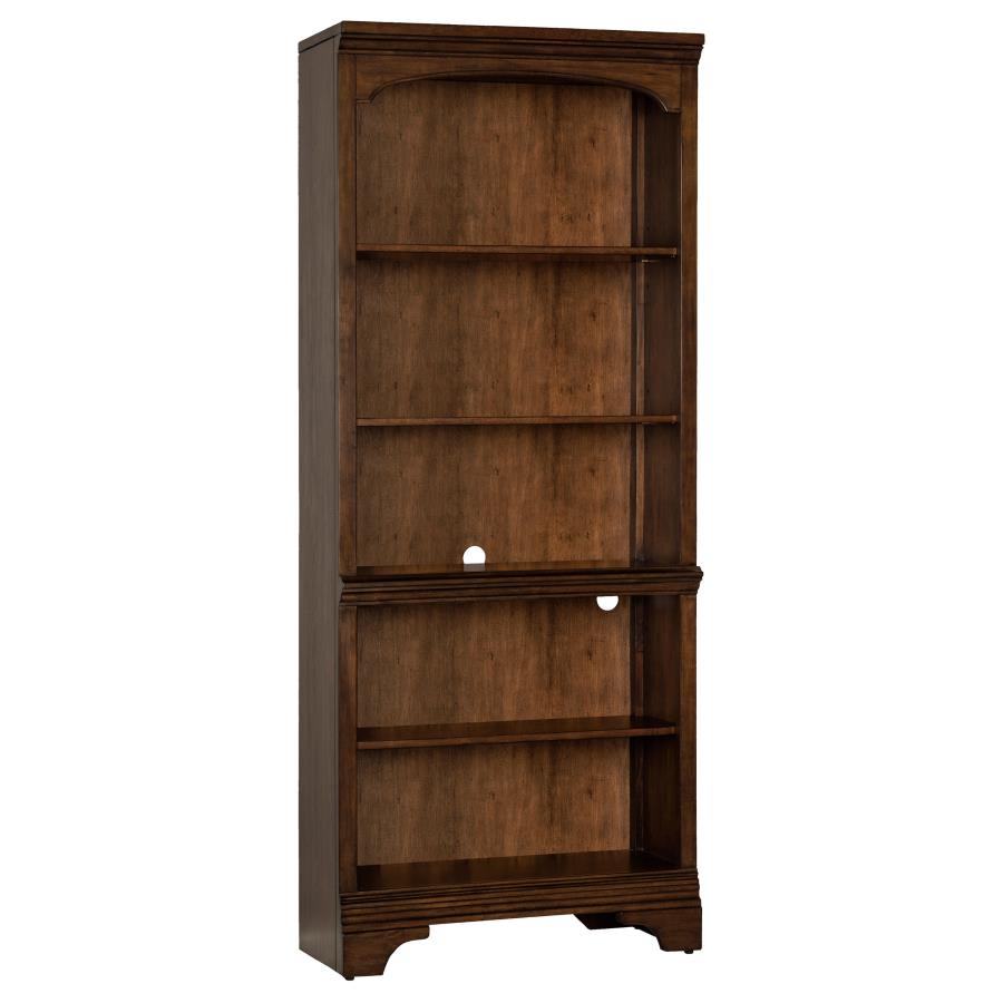 Hartshill 78-inch 5-shelf Bookcase Burnished Oak-1