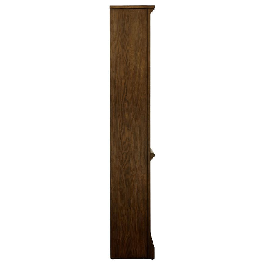 Hartshill 78-inch 5-shelf Bookcase Burnished Oak-7