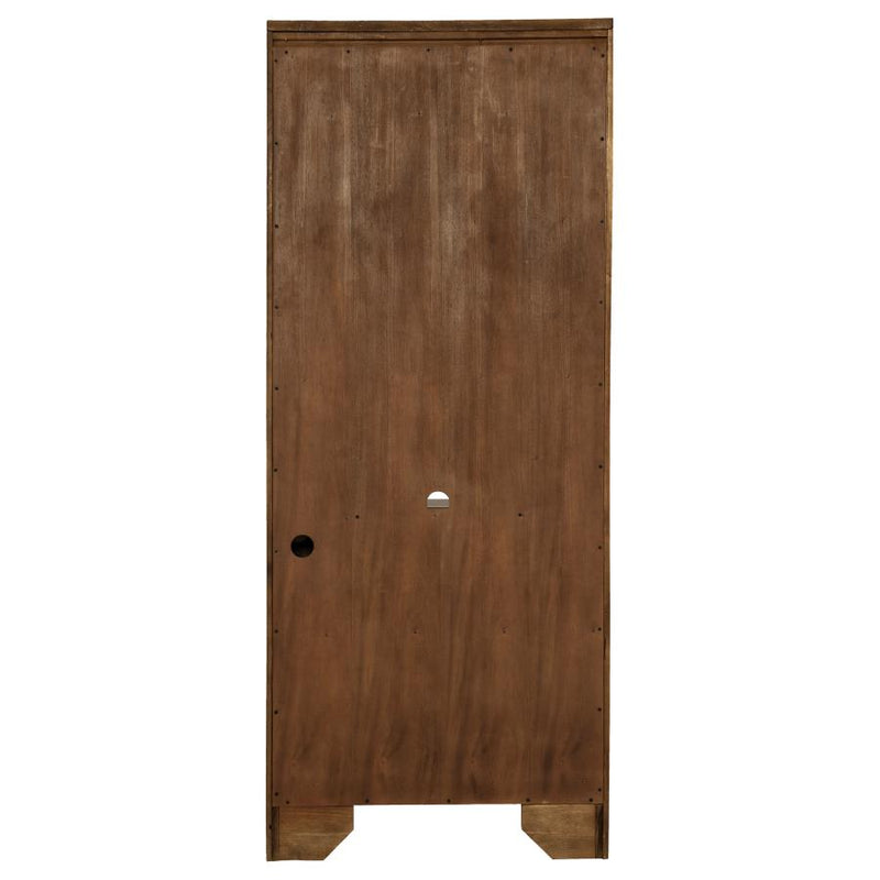 Hartshill 78-inch 3-shelf Cabinet Bookcase Burnished Oak-zoom-
