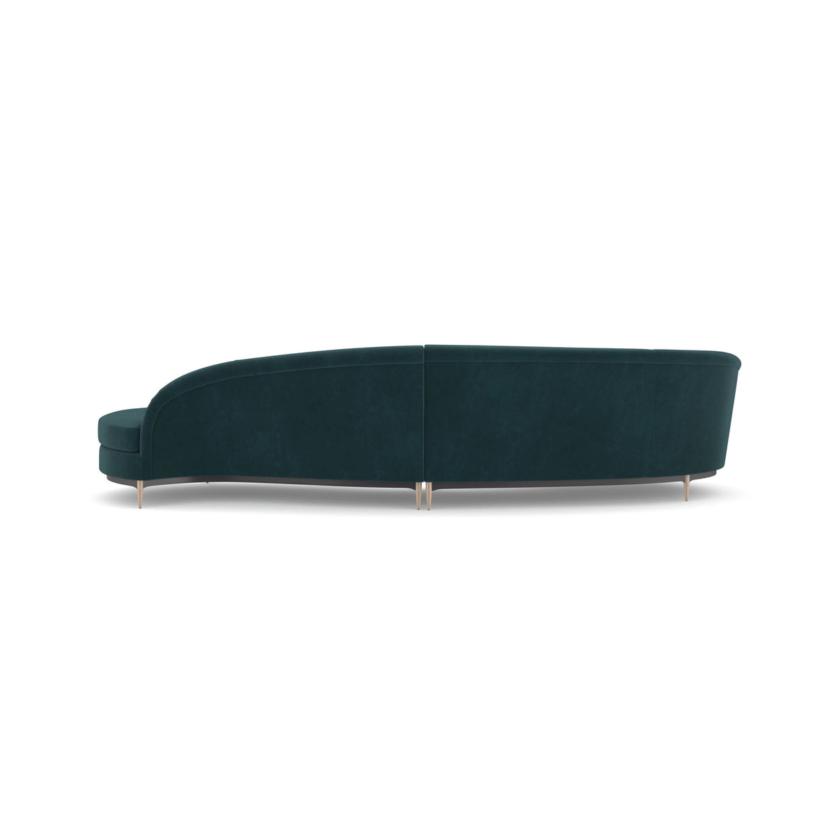 Caracole Three's Company Sectional – top view – Lusso Furniture Miami