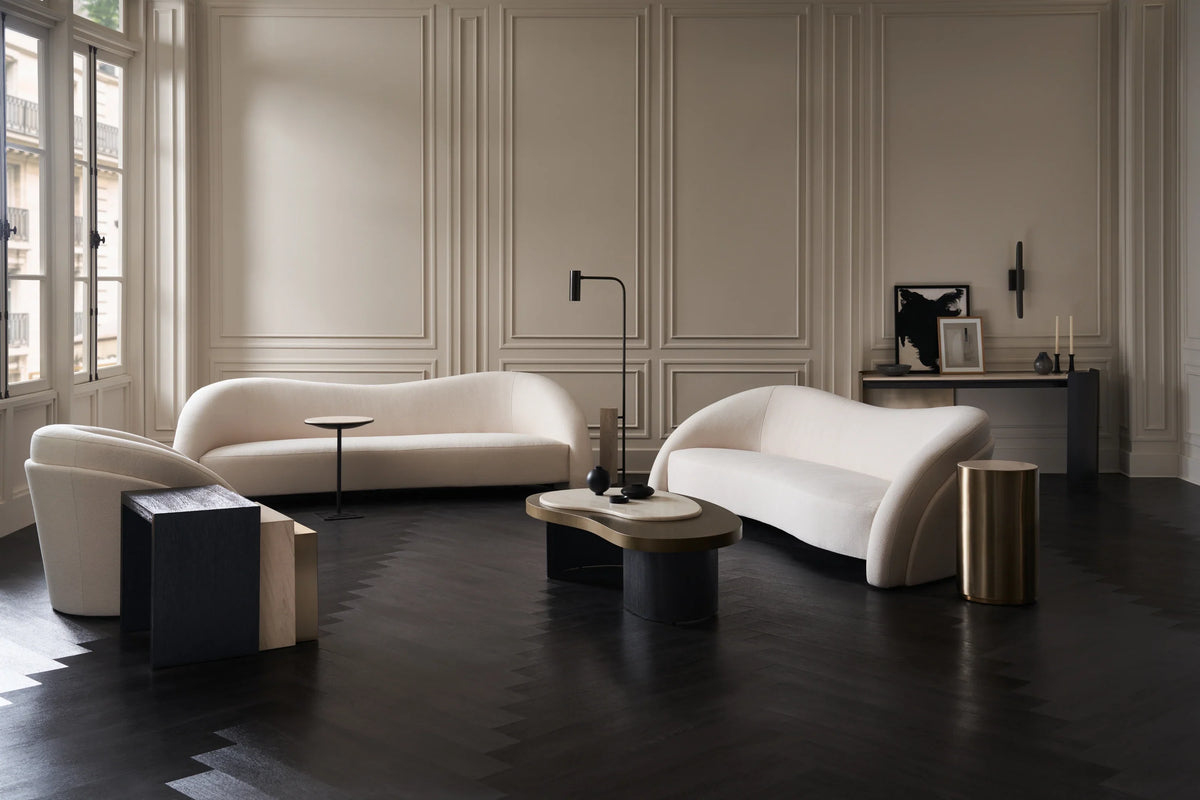 Caracole Contrast Nesting Table – angle view – Lusso Furniture Miami