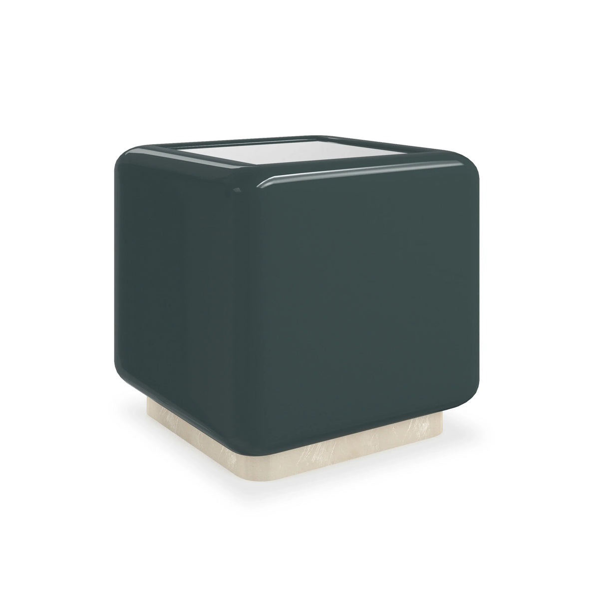 Caracole Gelee Square Monolith Table – close-up – Lusso Furniture Miami