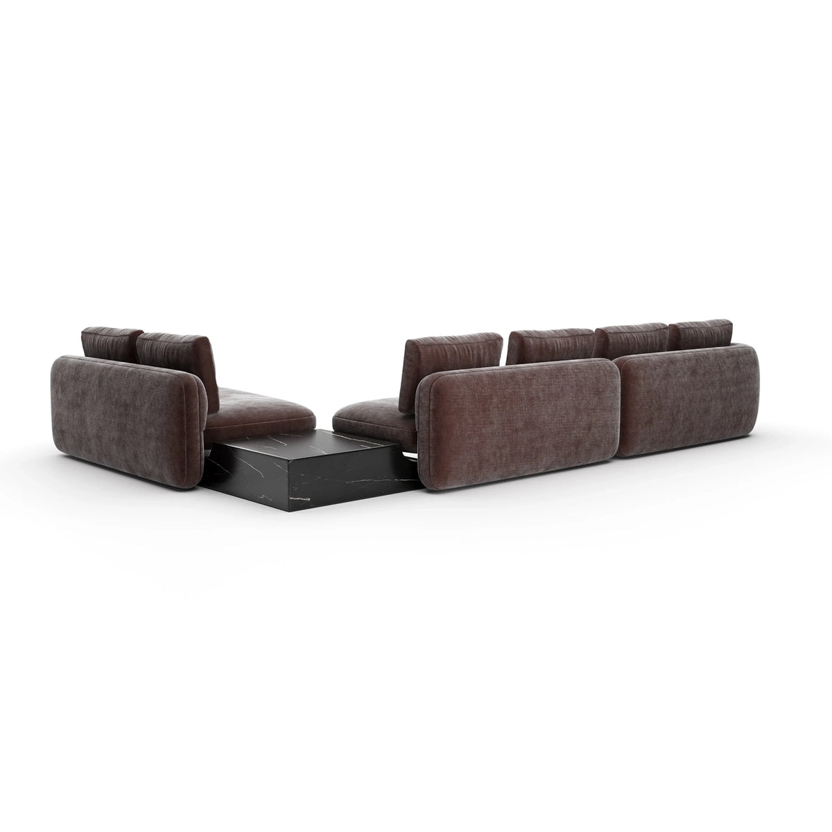 Caracole Overlap Sectional – view 22 – Lusso Furniture Miami