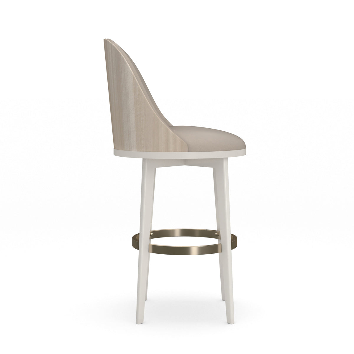 Caracole Another Round Bar Stool – close-up – Lusso Furniture Miami