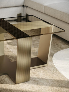 Caracole Counter Balance Cocktail Table – side view – Lusso Furniture Miami