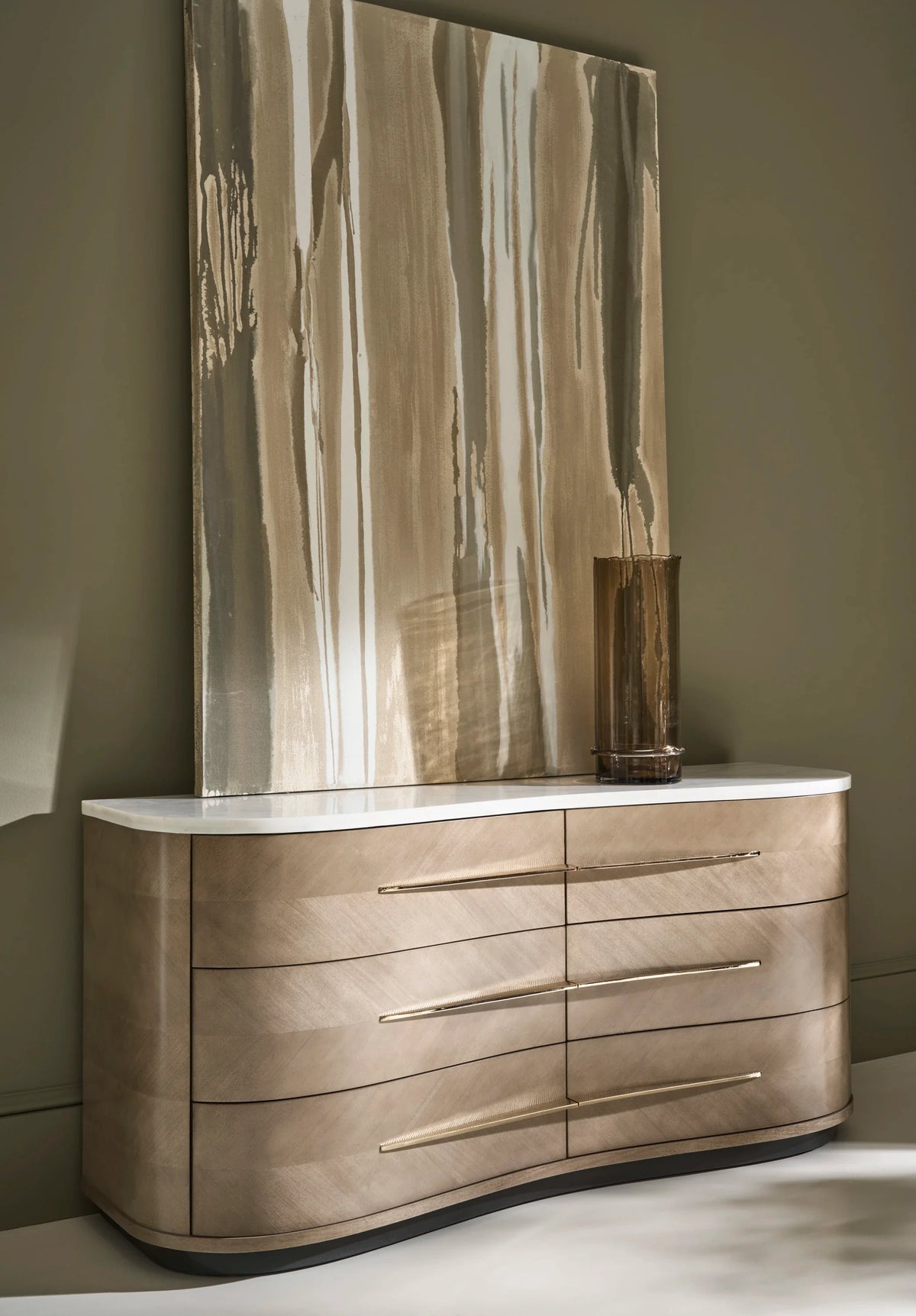 Caracole Roam Dresser – angle view – Lusso Furniture Miami