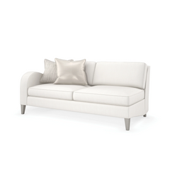 Caracole Victoria Left Facing Loveseat – side view – Lusso Furniture Miami