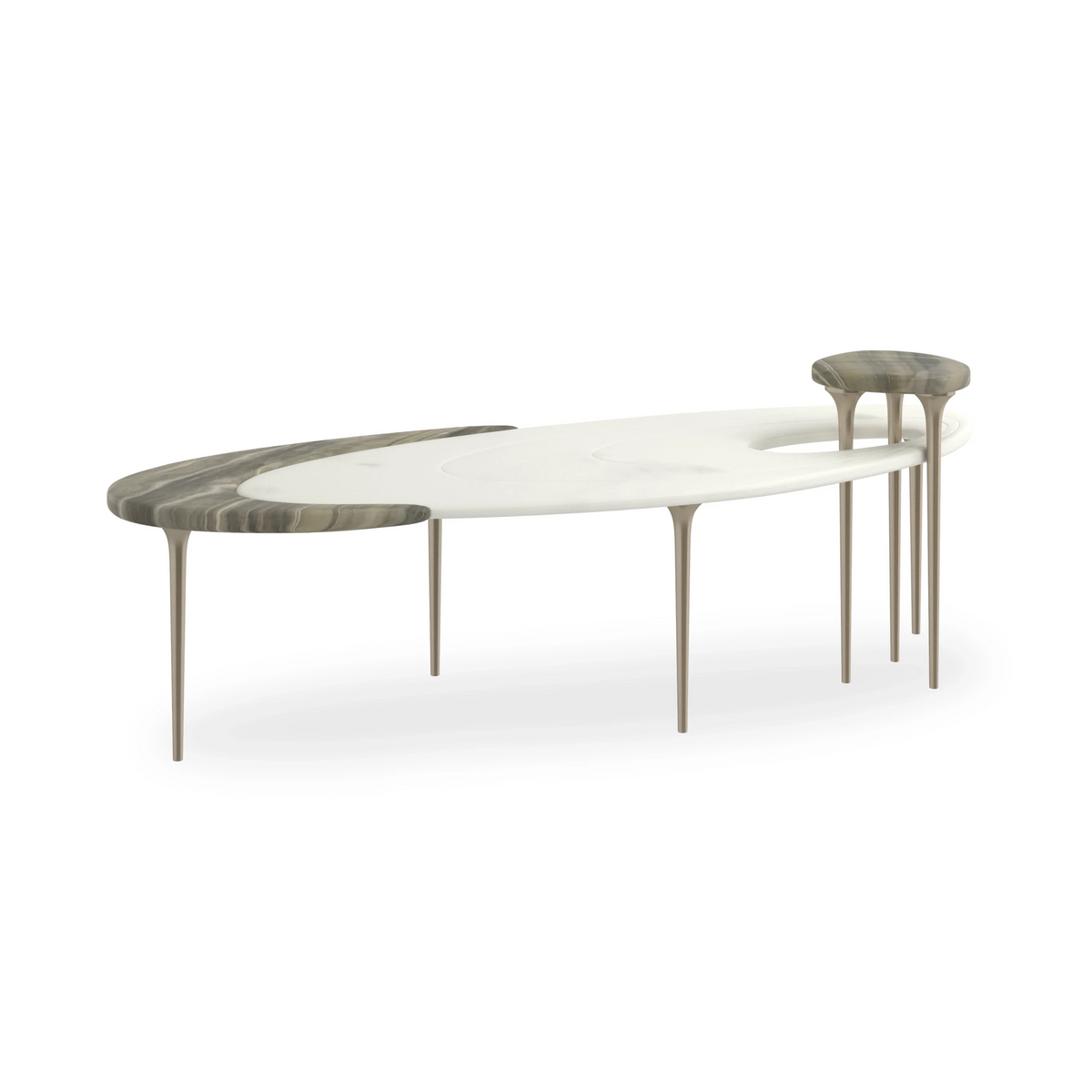 Caracole Resonance Cocktail Table – back view – Lusso Furniture Miami