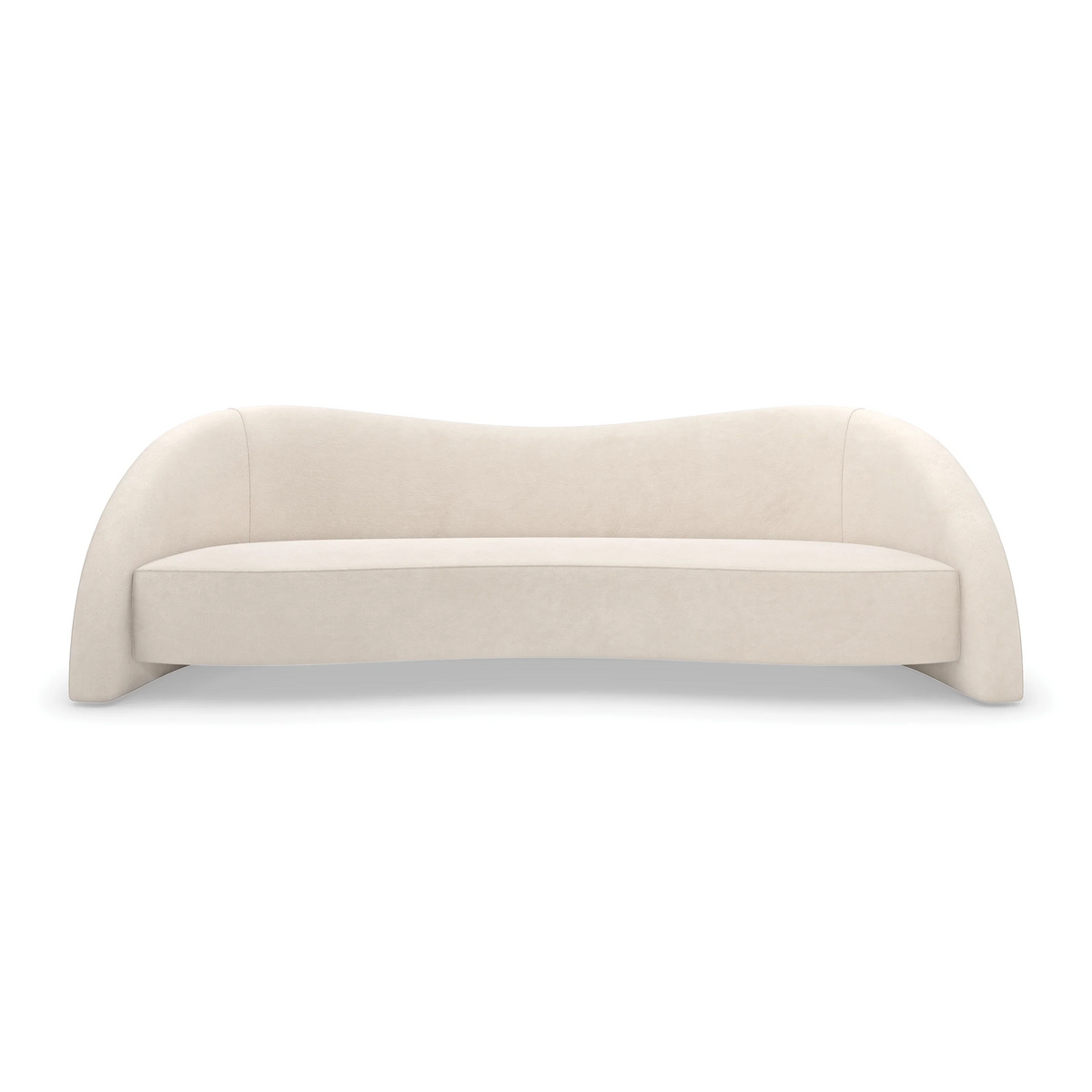 Caracole Movement Ivory Sofa – front view – Lusso Furniture Miami