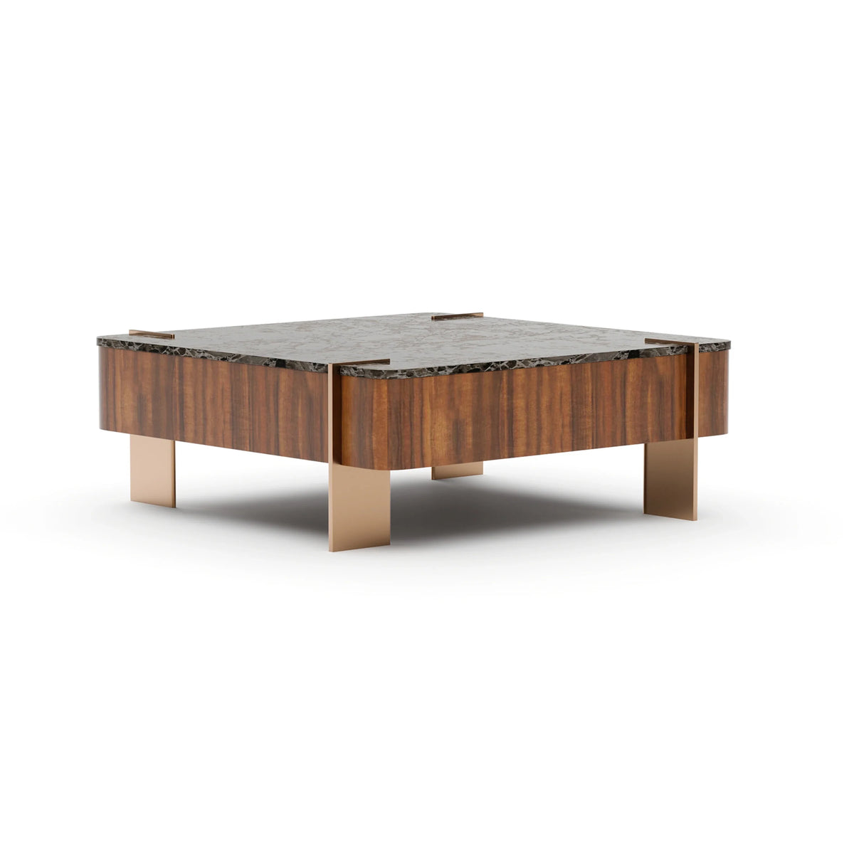 Caracole Altura Square Cocktail Table – back view – Lusso Furniture Miami