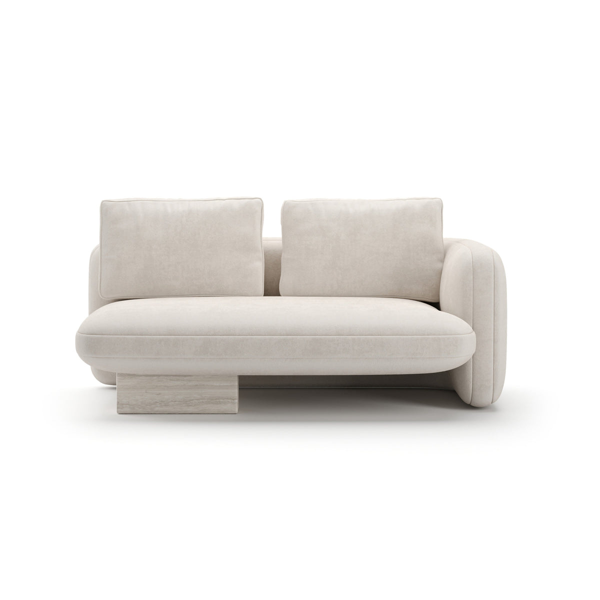 Caracole Overlap Sectional Components – front view – Lusso Furniture Miami