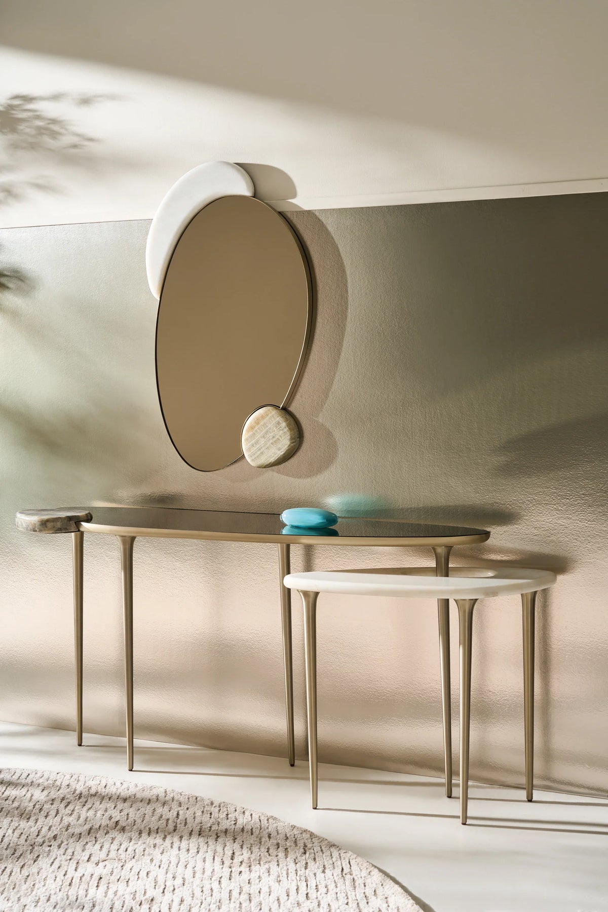 Caracole Echo Console Table – angle view – Lusso Furniture Miami