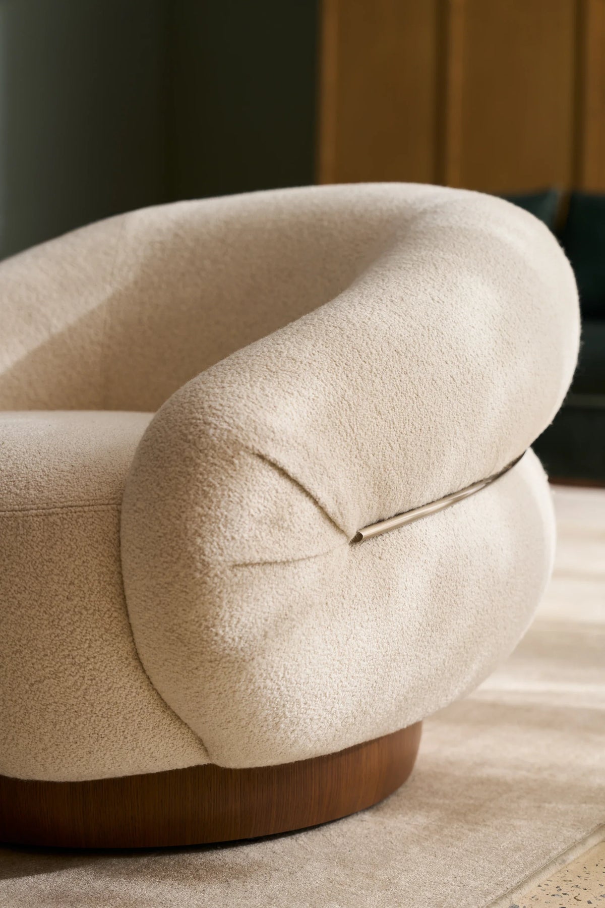 Caracole Smoosh Accent Chair – top view – Lusso Furniture Miami