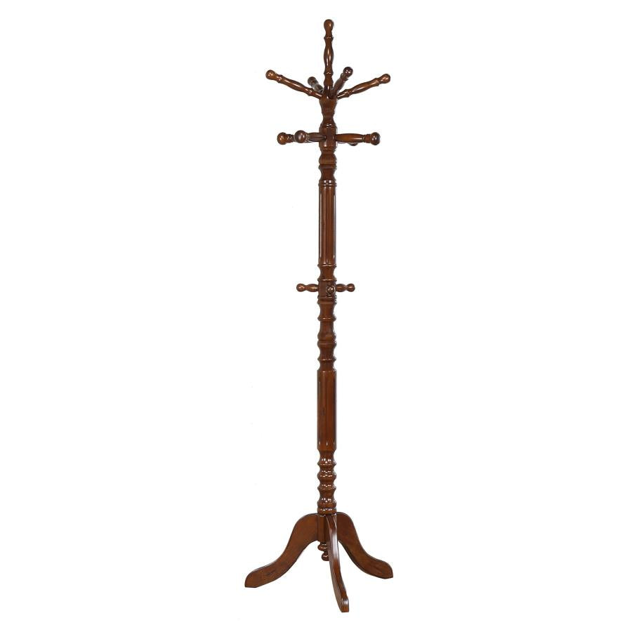 Achelle 11 Hook Freestanding Coat Rack Hat Hanger Tobacco-zoom-1