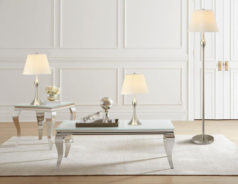 Griffin 3-piece Floor and Table Lamp Set Brushed Nickel-zoom-