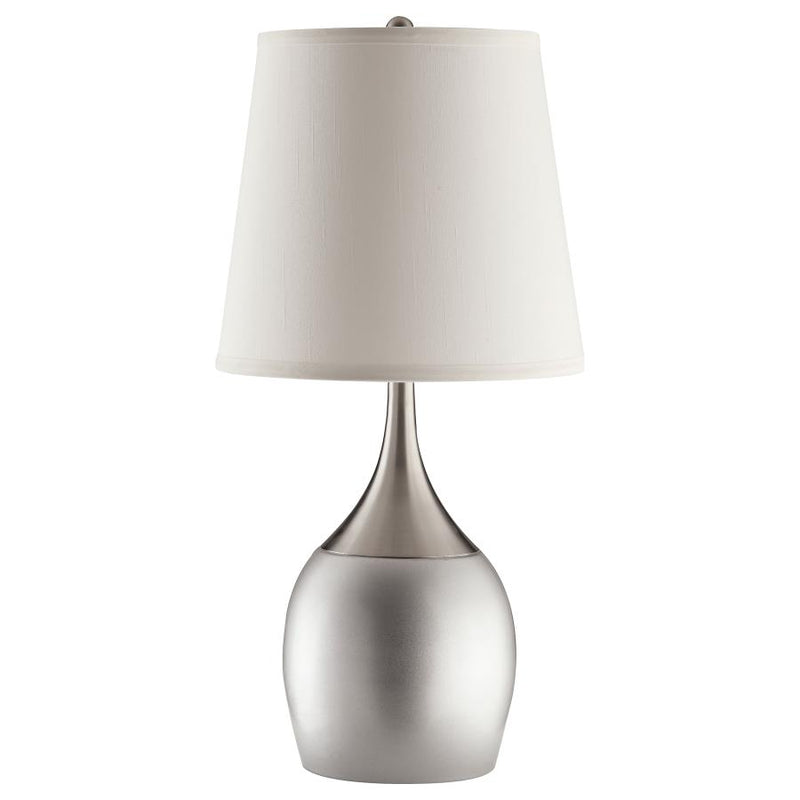Tenya 24-inch Empire Shade Urn Table Lamp Silver (Set of 2)-zoom-