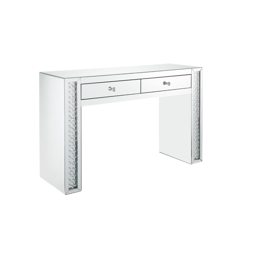 ACME Nysa Vanity Desk – front view – Lusso Furniture Miami
